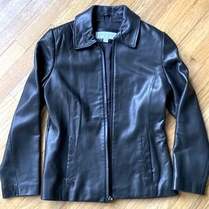 Vintage leather jacket Liz Claiborne petite medium